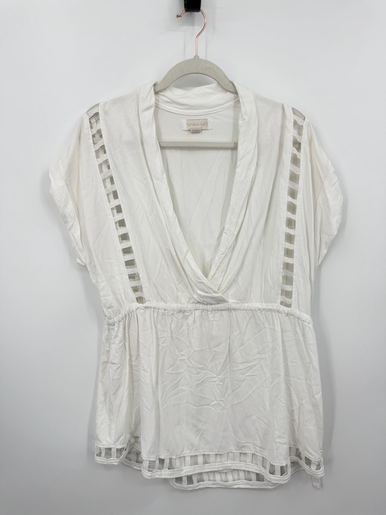 Tamara Catz Dress Sz S Swim Cover Up White